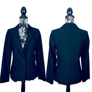 NWT HAVE black fitted pocketed large button blazer size medium